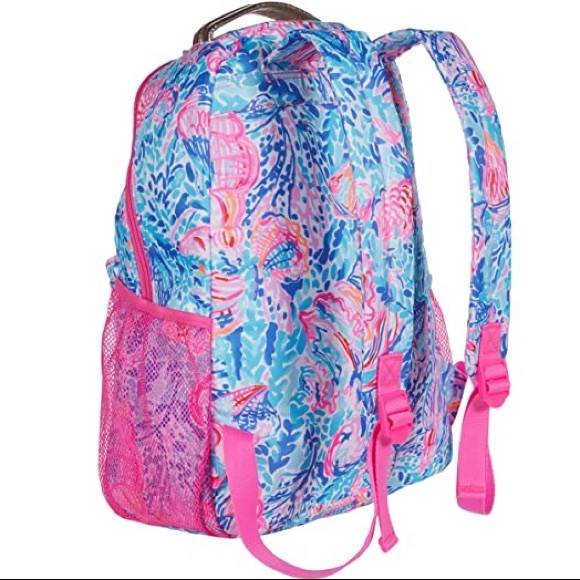 NWT LILLY PULITZER Bahia Backpack - Treasure Trove - Picture 4 of 10
